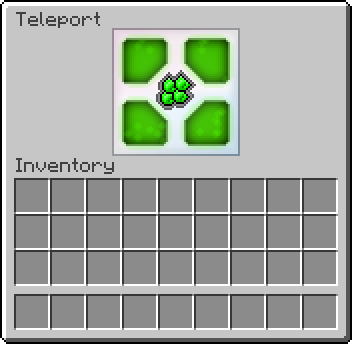 A teleport activated by a green fish scale